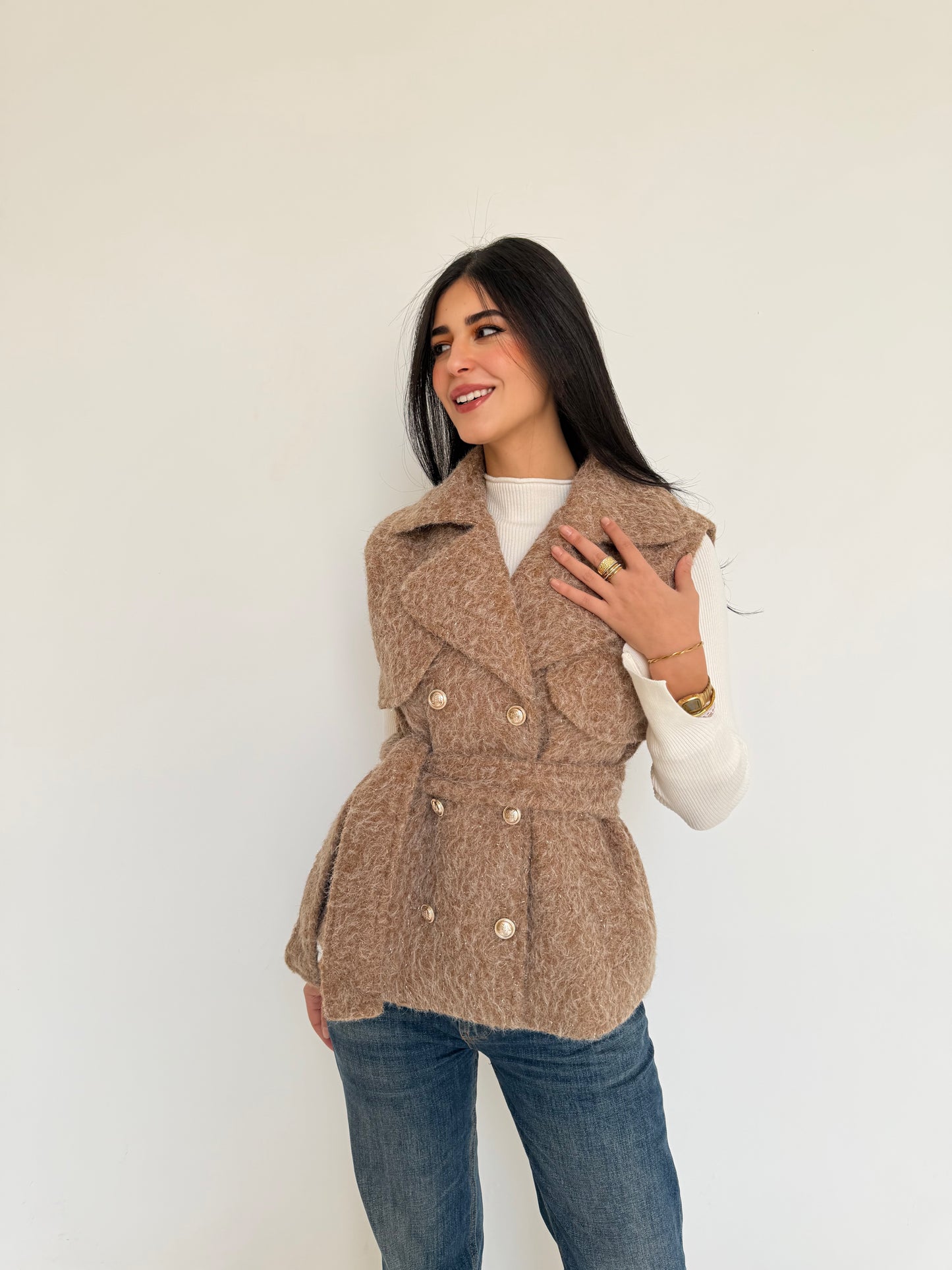 Winter statement in caramel