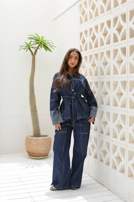 The Indigo Tailored Set