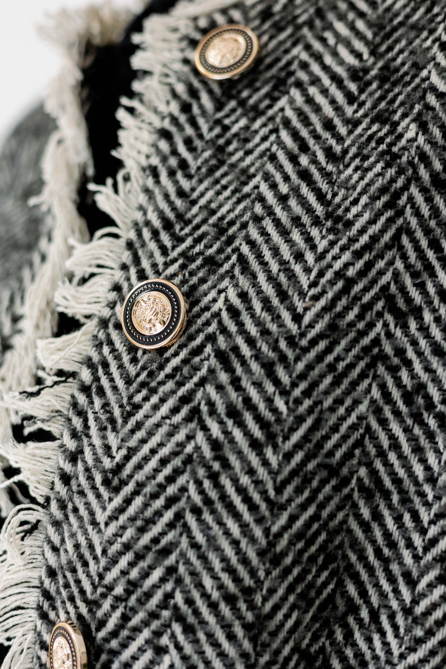 The Herringbone Fringe Jacket
