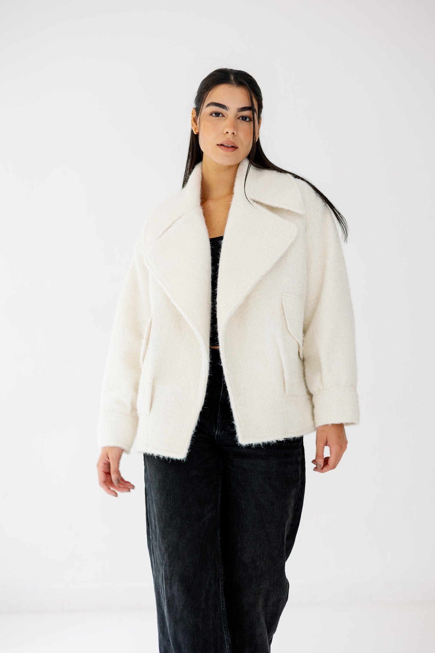 Everyday Elegance Coat in offwhite