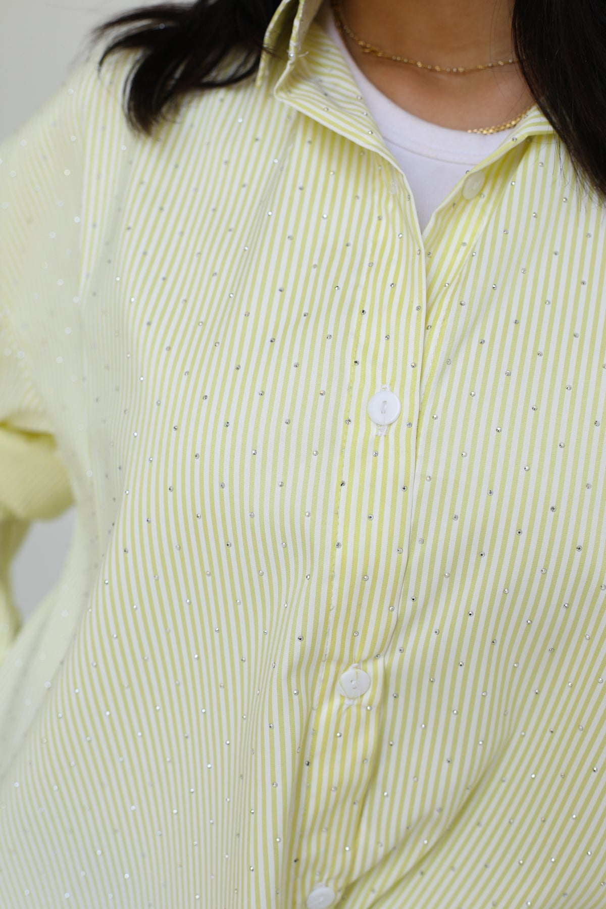 Stardust stripe shirt in yellow