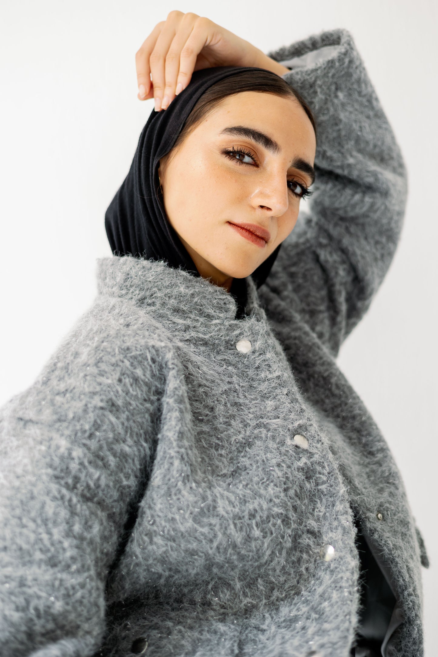 The Luxe Teddy Bouclé in Grey