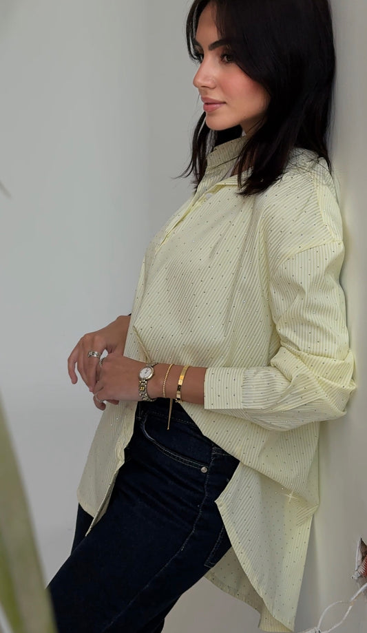 Stardust stripe shirt in yellow