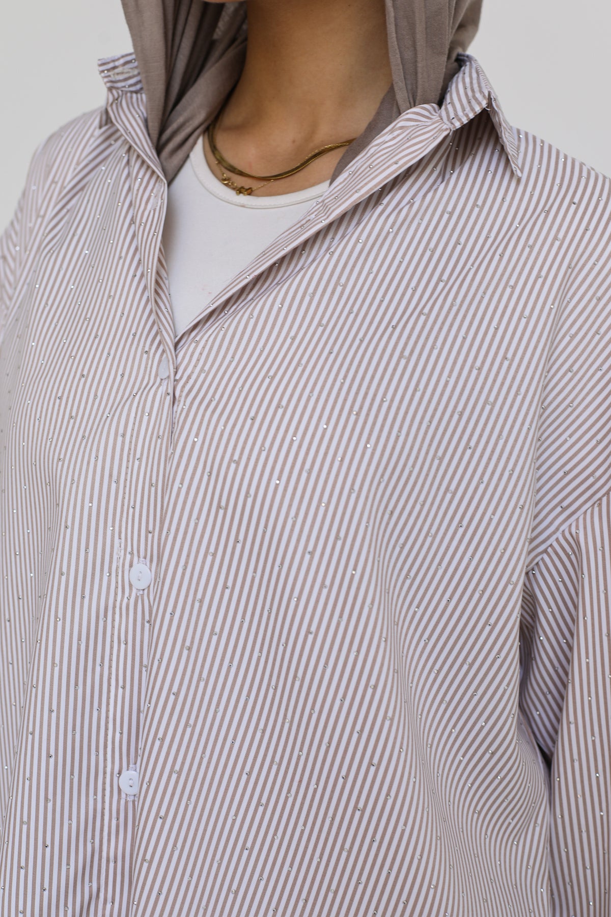 Stardust stripe shirt in beige