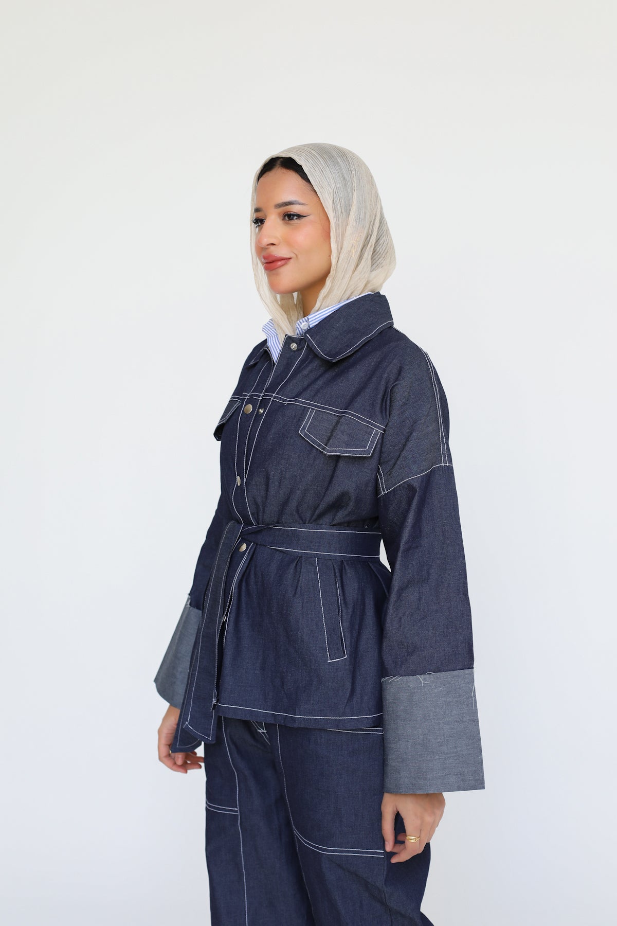 The Indigo Tailored Set