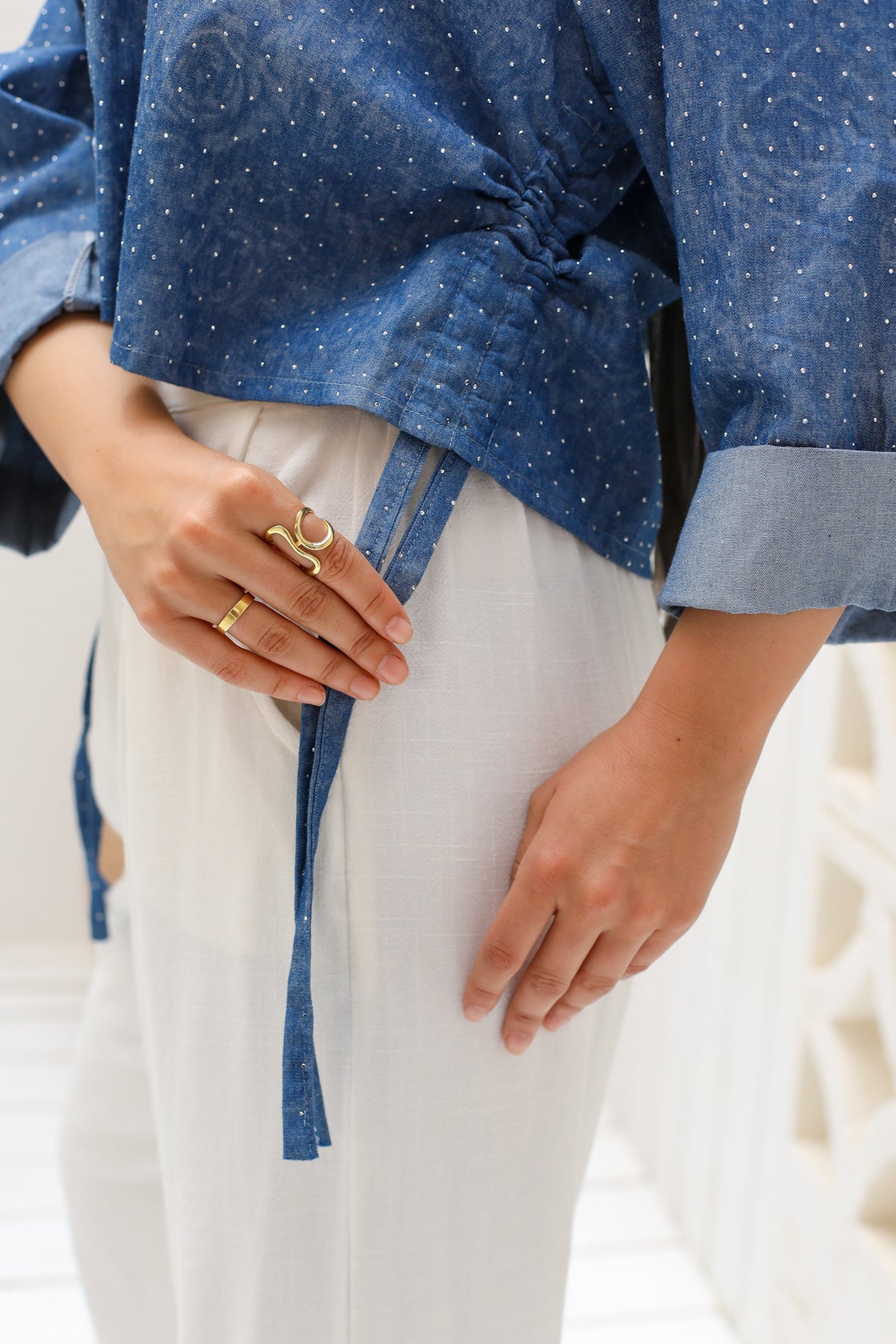 Denim glow shirt in dark blue