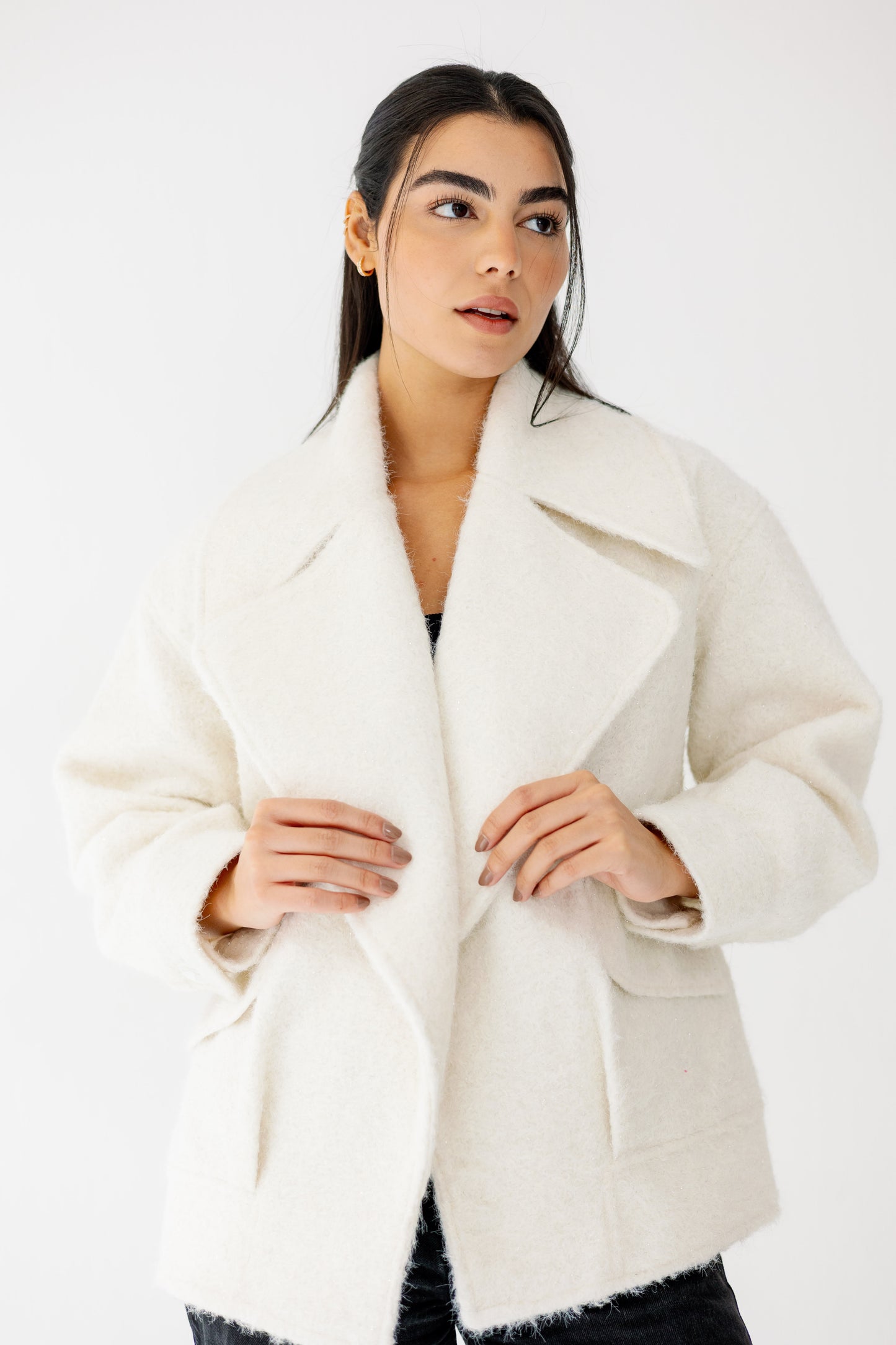 Everyday Elegance Coat in offwhite