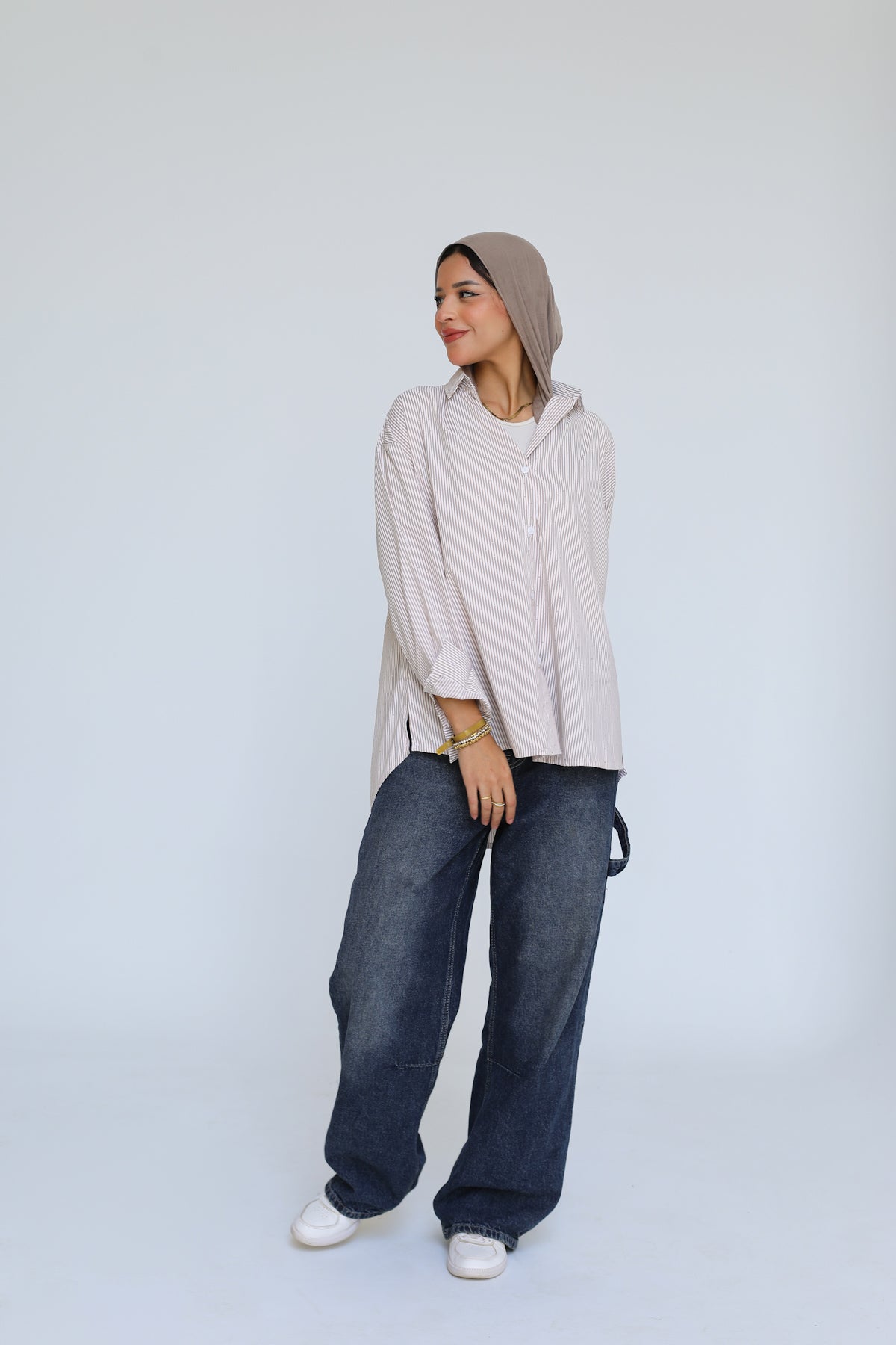 Stardust stripe shirt in beige