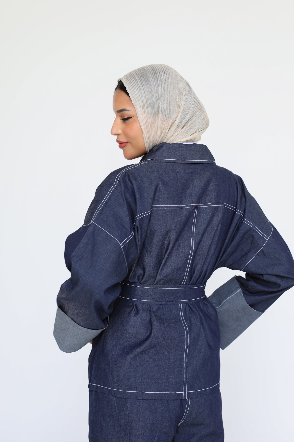 The Indigo Tailored Set