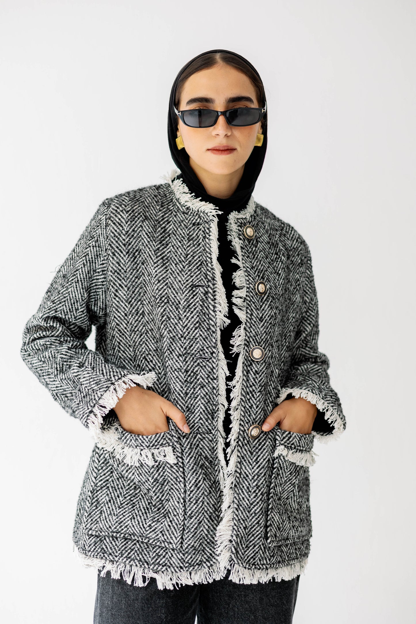 The Herringbone Fringe Jacket