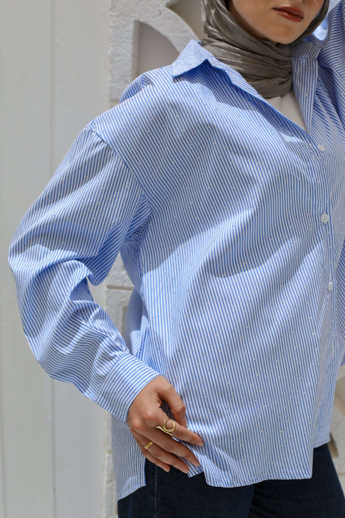 Stardust Stripe Shirt In Blue