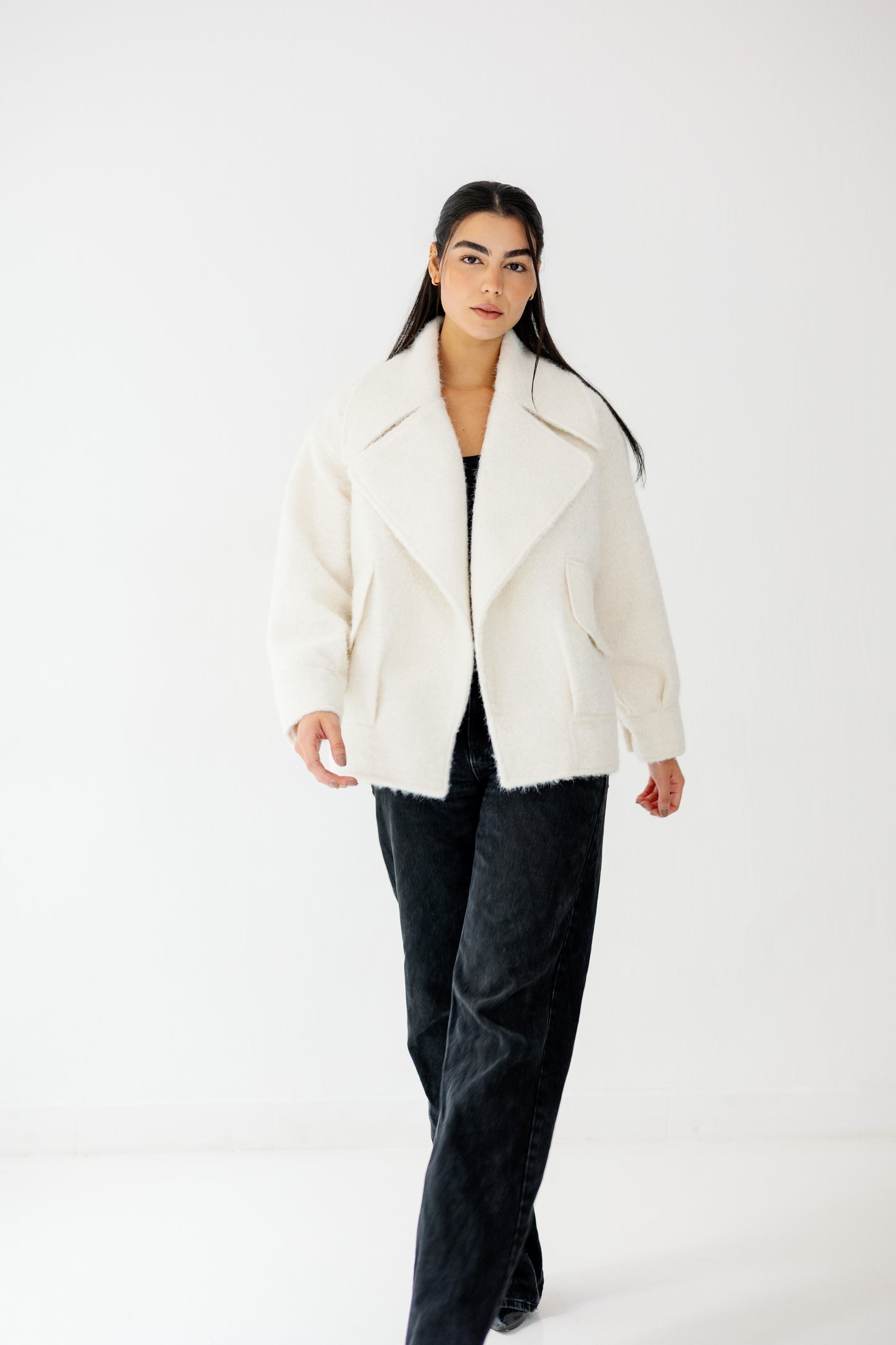 Everyday Elegance Coat in offwhite