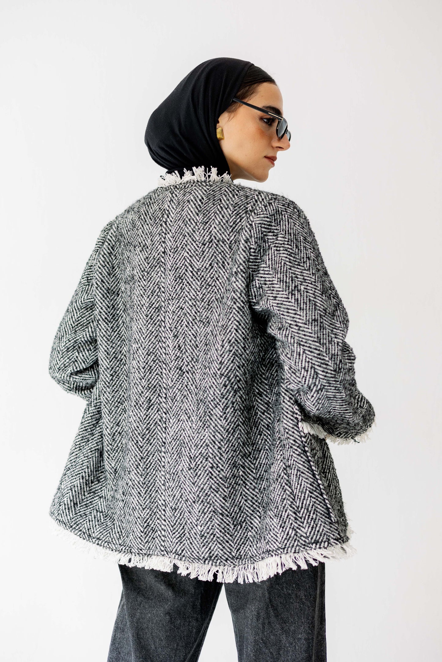 The Herringbone Fringe Jacket