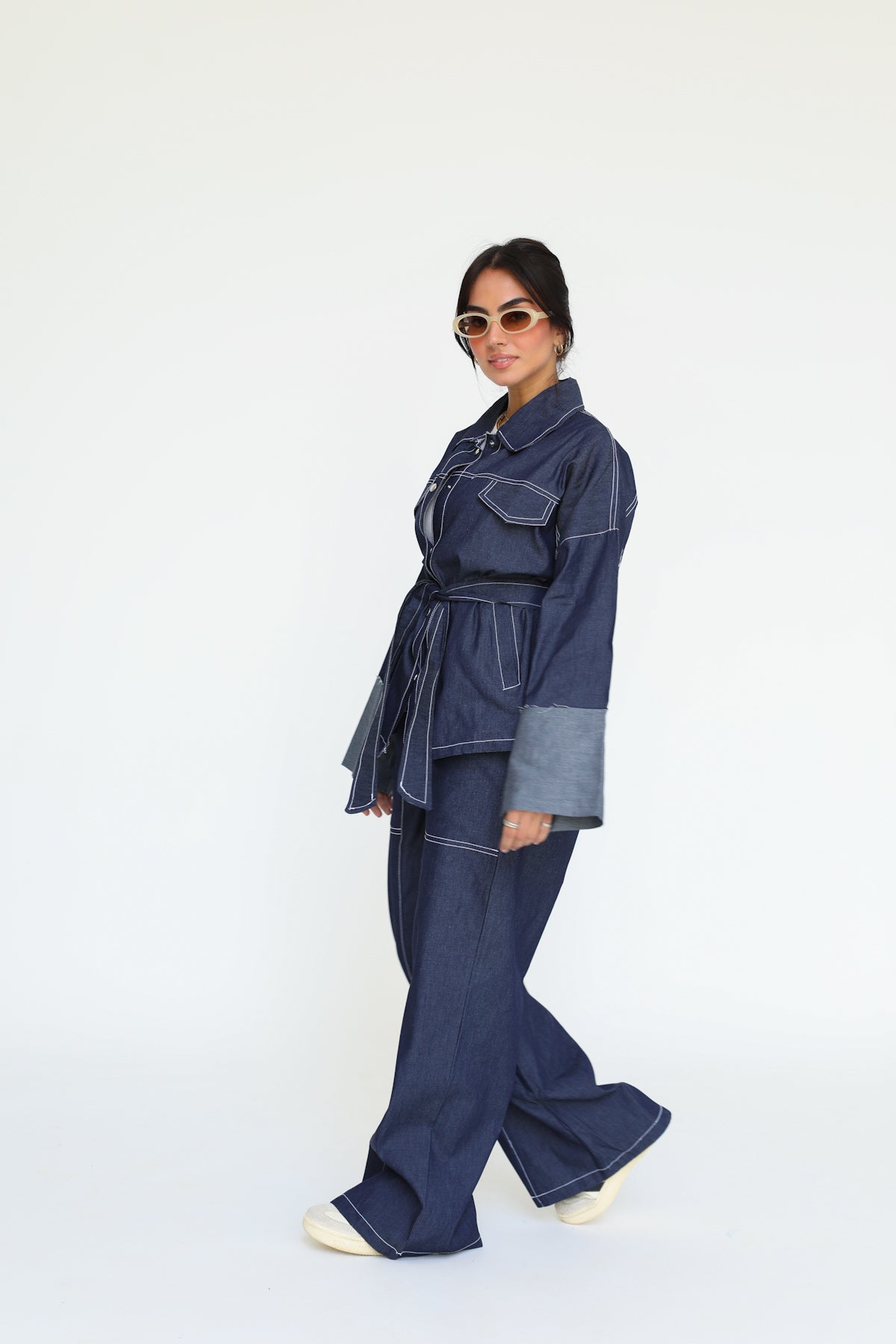 The Indigo Tailored Set