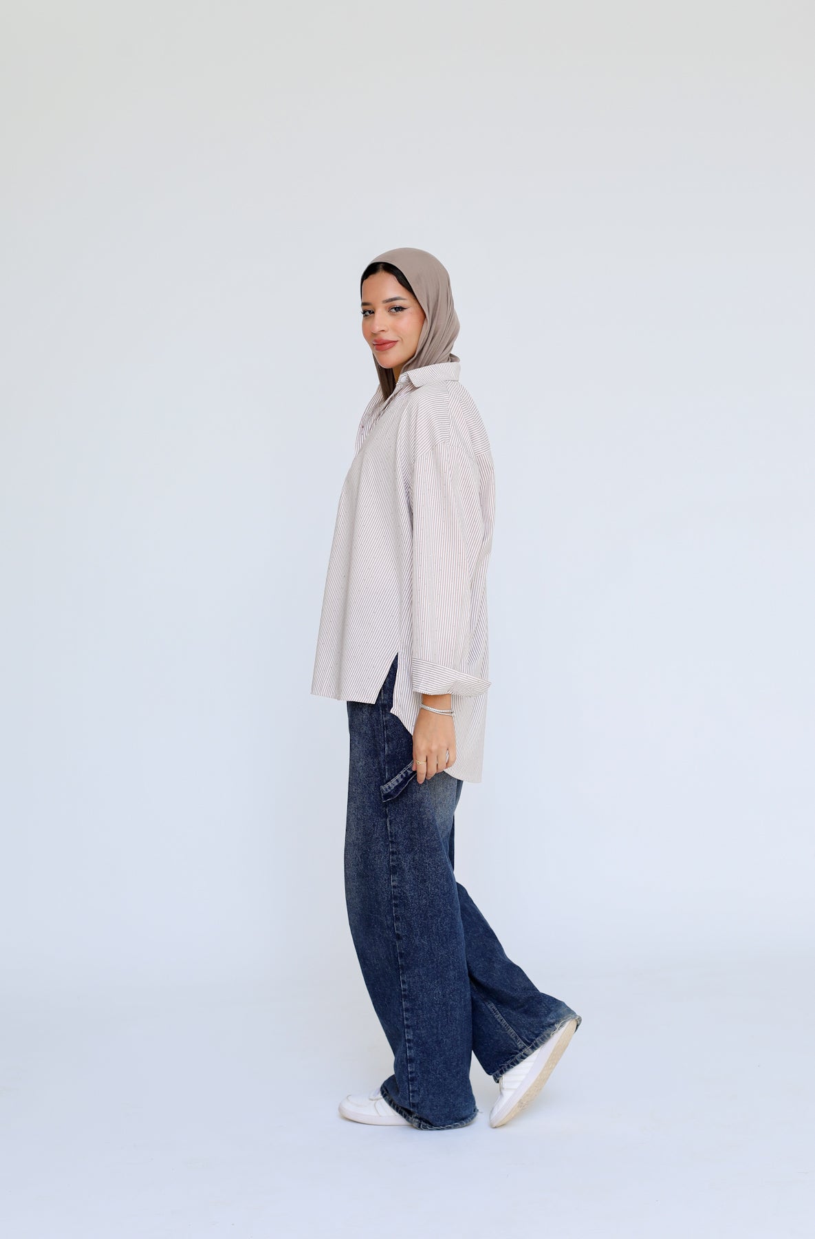 Stardust stripe shirt in beige