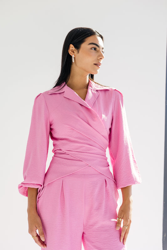 Dazzle shimmer set in pink