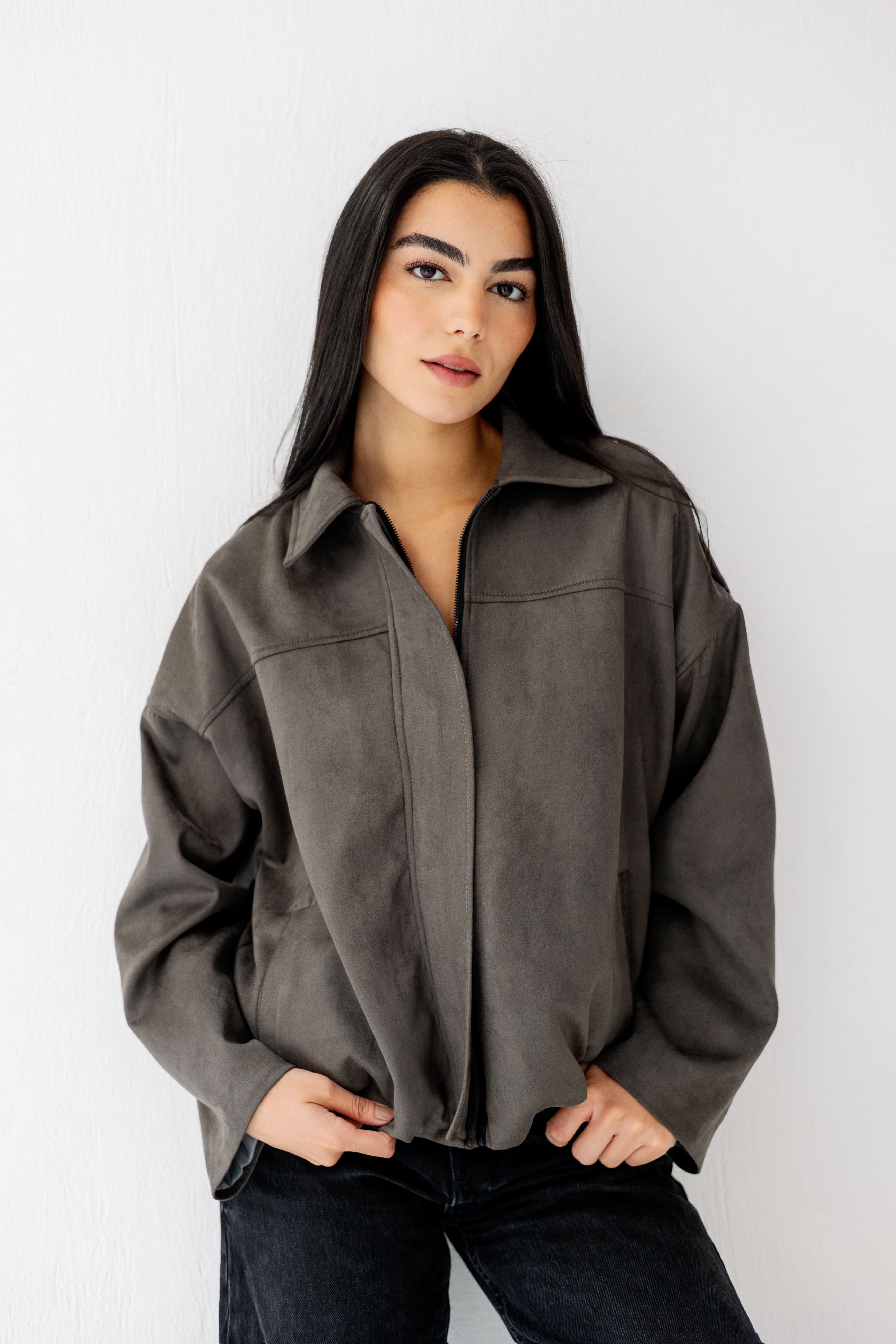 Suede Muse In Grey – nohaomardesigns