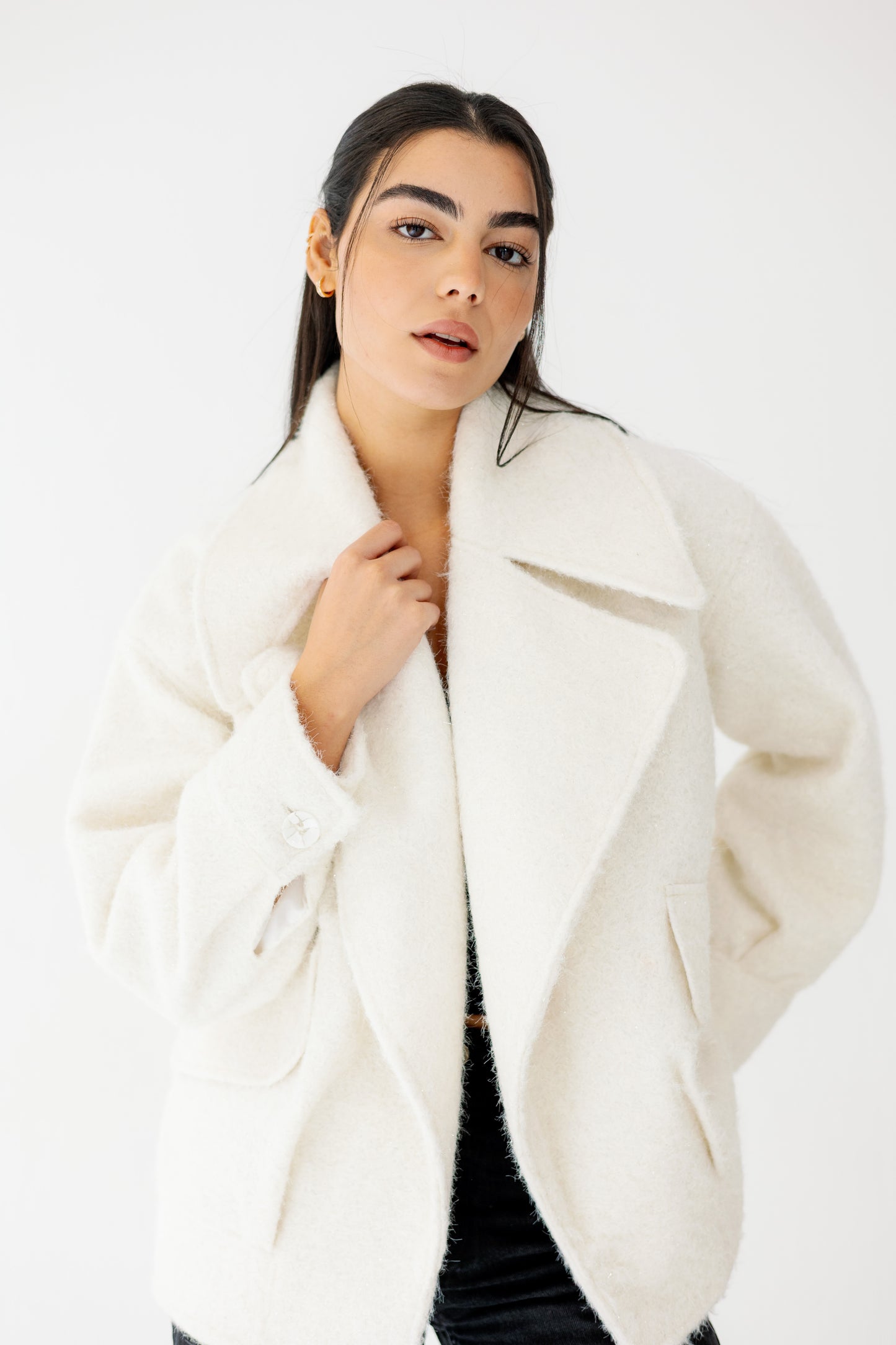 Everyday Elegance Coat in offwhite