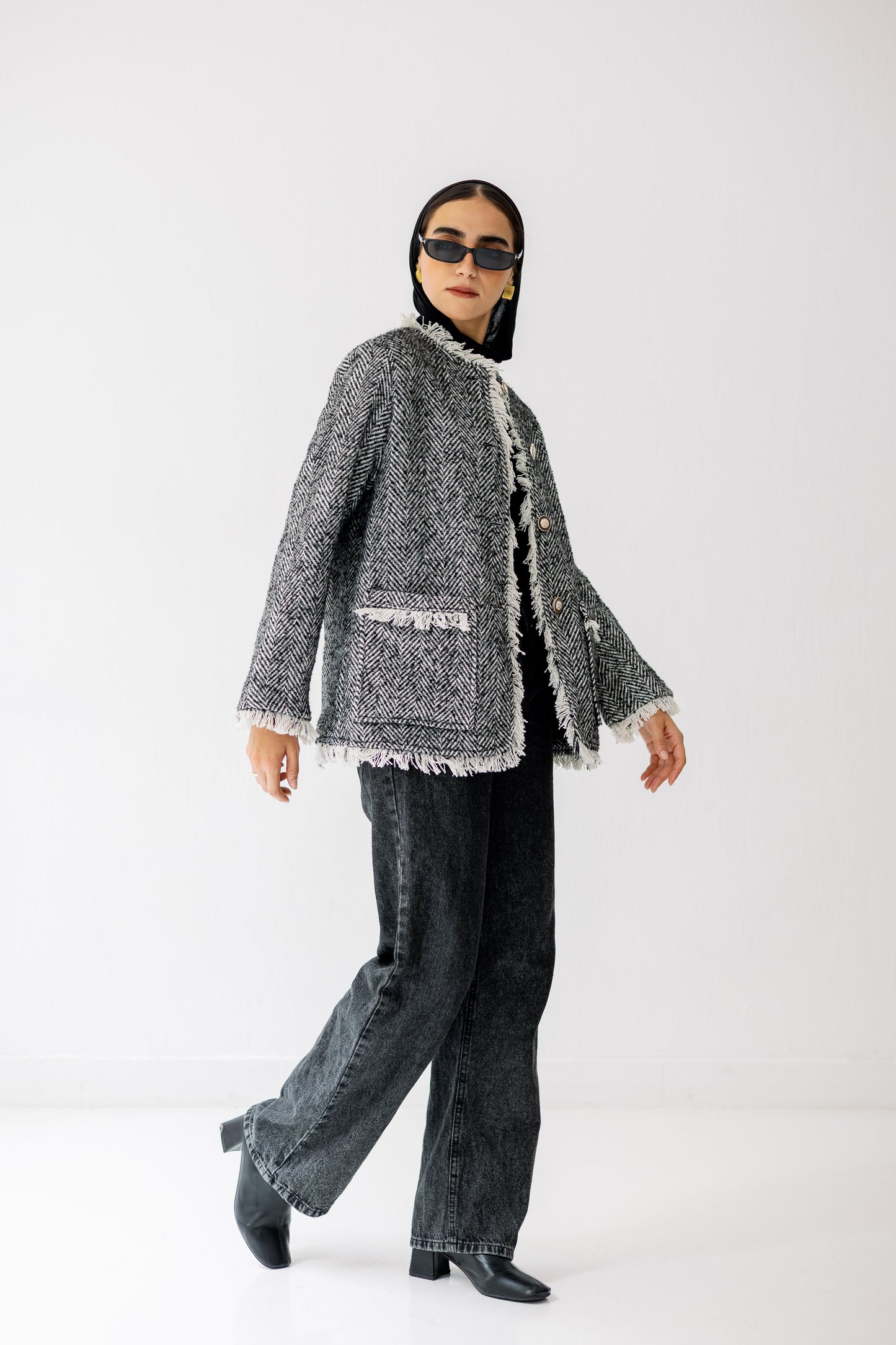 The Herringbone Fringe Jacket