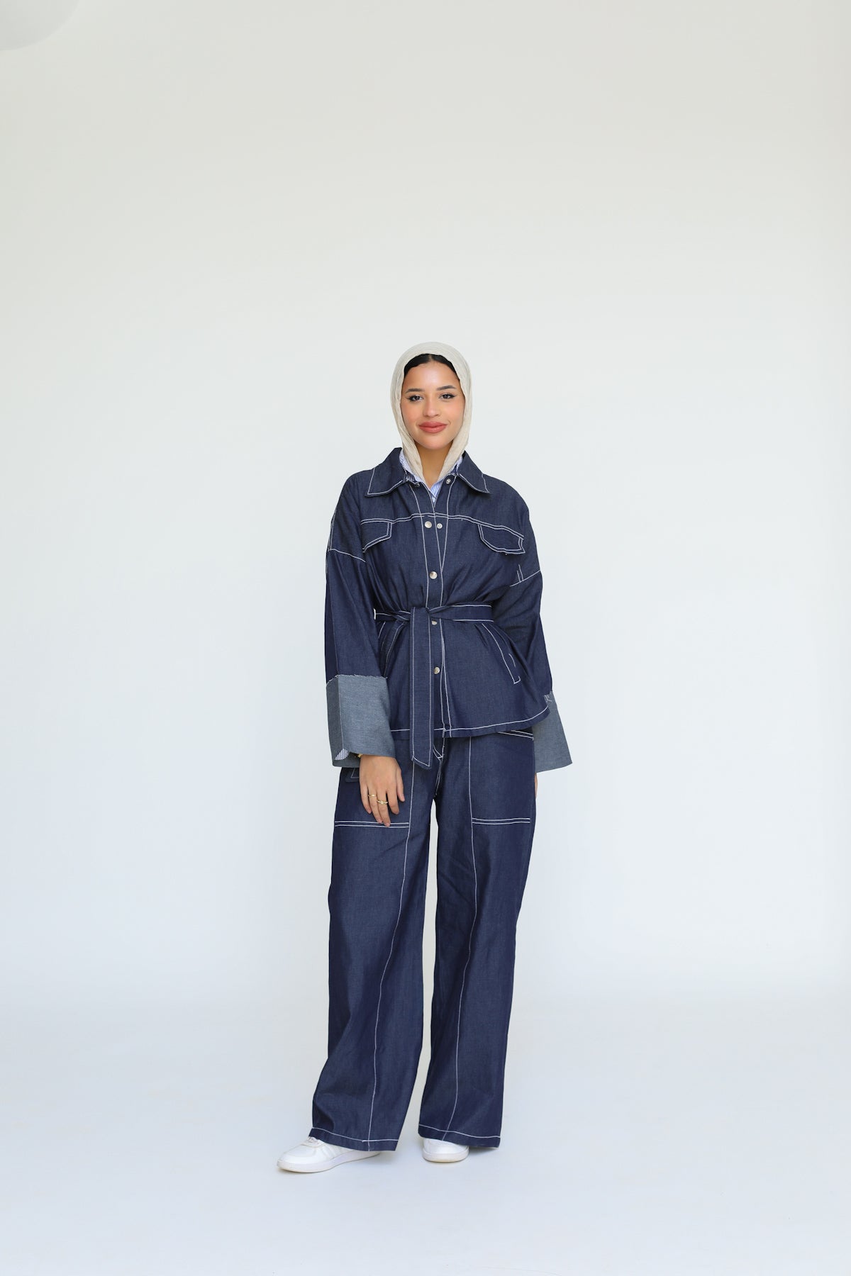 The Indigo Tailored Set