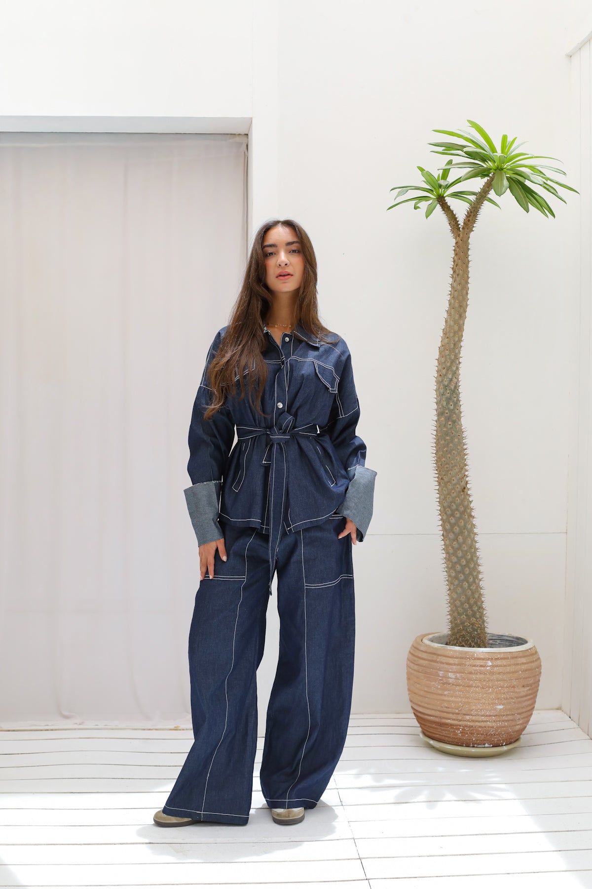 The Indigo Tailored Set