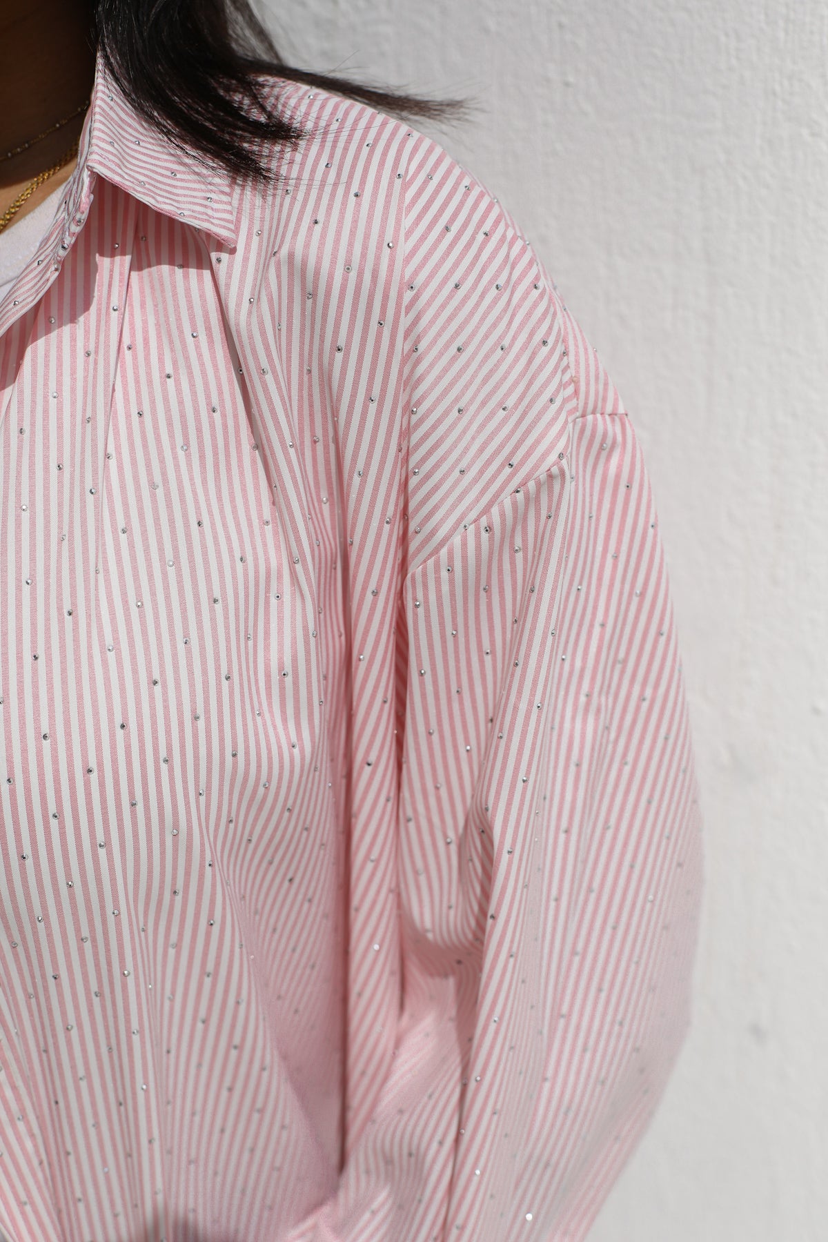 Stardust stripe shirt in pink