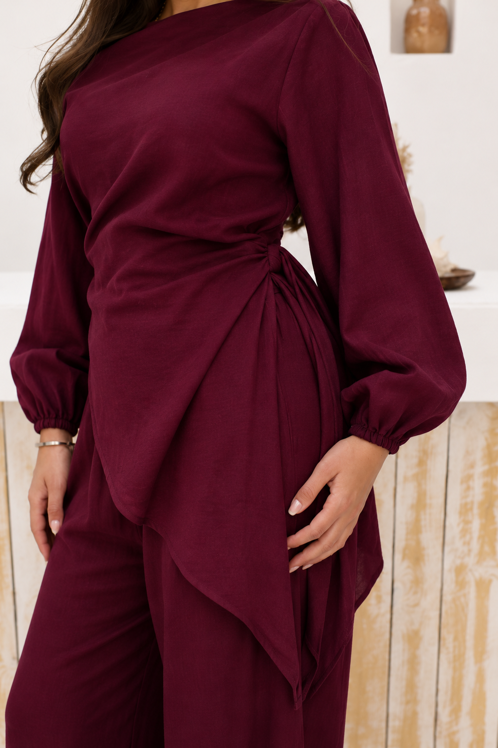 The Harmony set in Burgundy