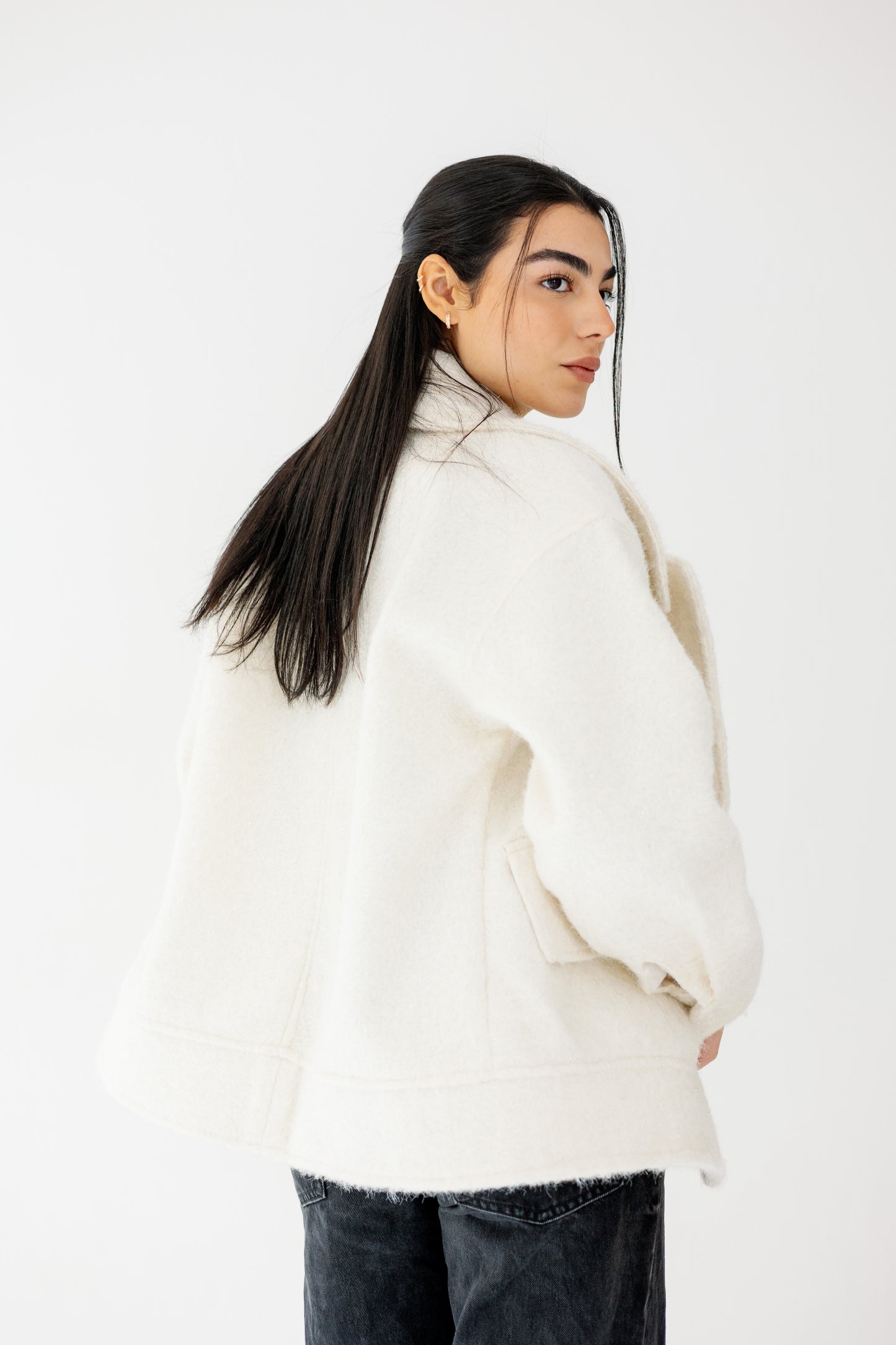 Everyday Elegance Coat in offwhite