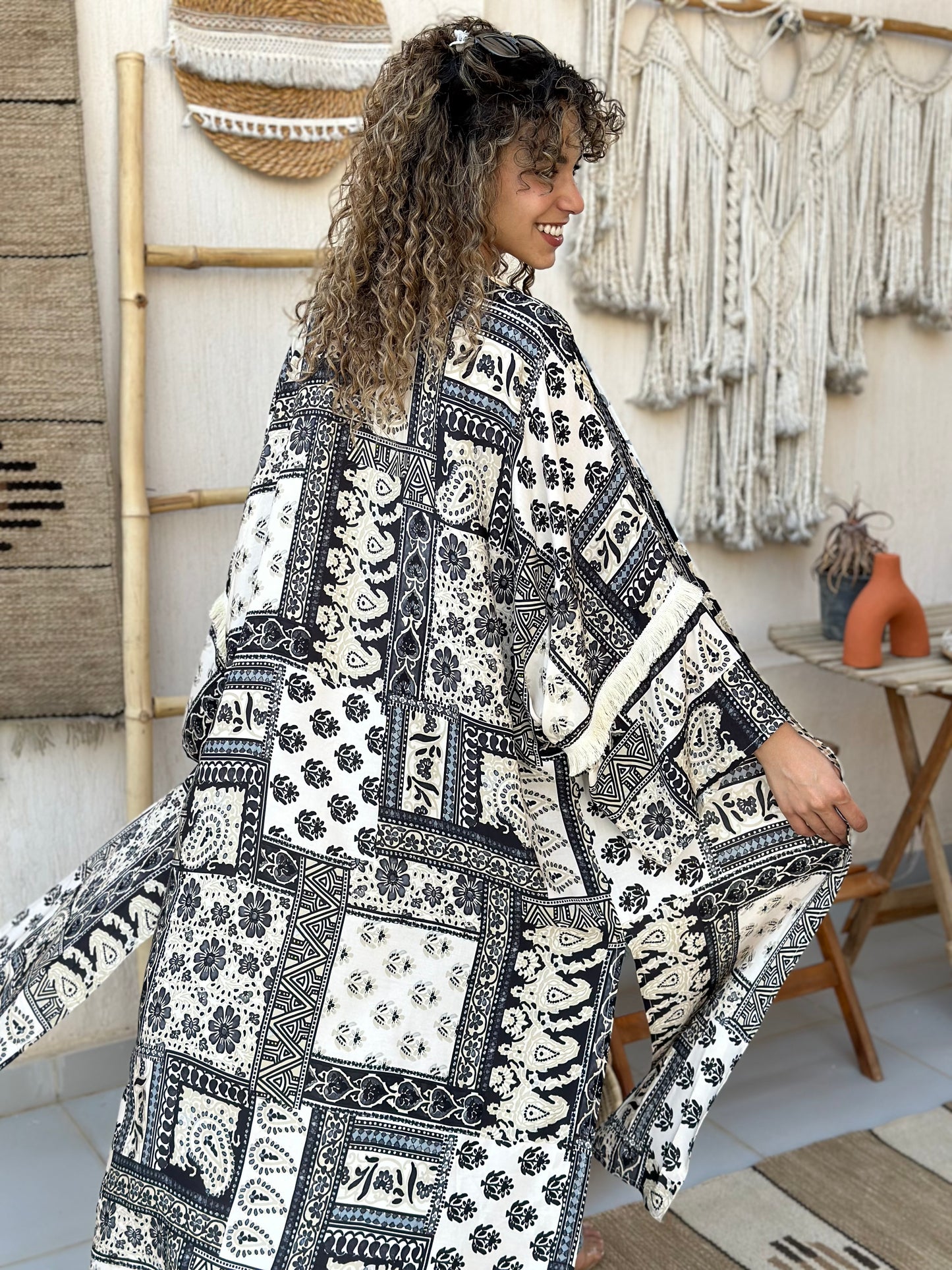 The patchwork art kimono