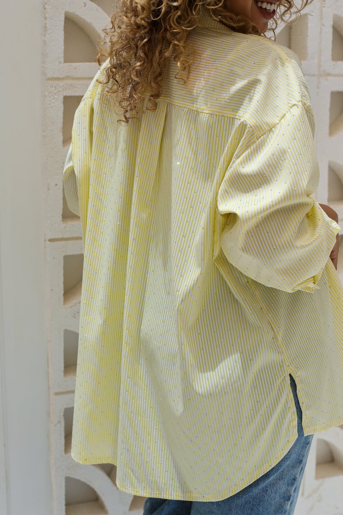 Stardust stripe shirt in yellow