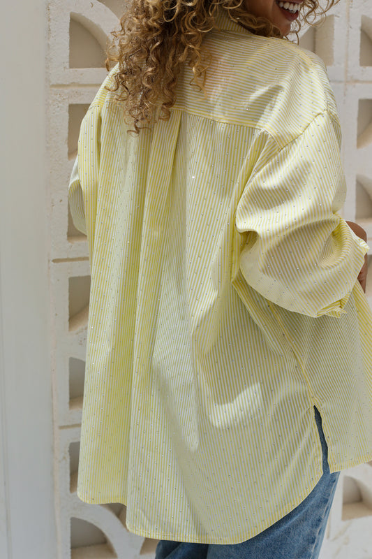 Stardust stripe shirt in yellow