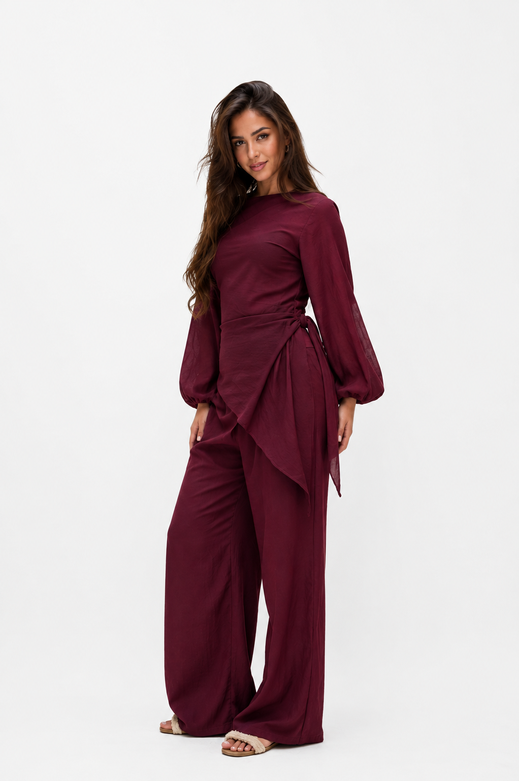 The Harmony set in Burgundy