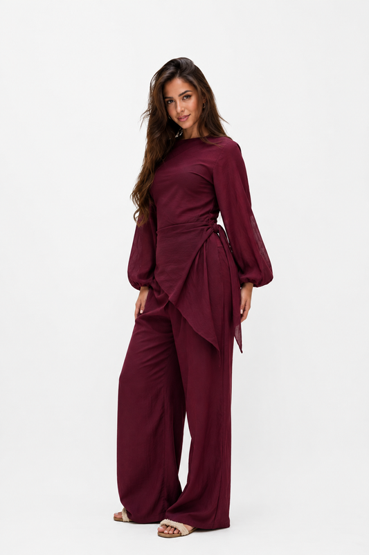 The Harmony set in Burgundy