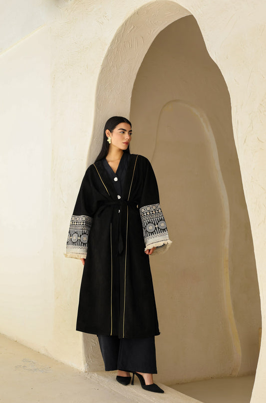 Sukoon kaftan In Black