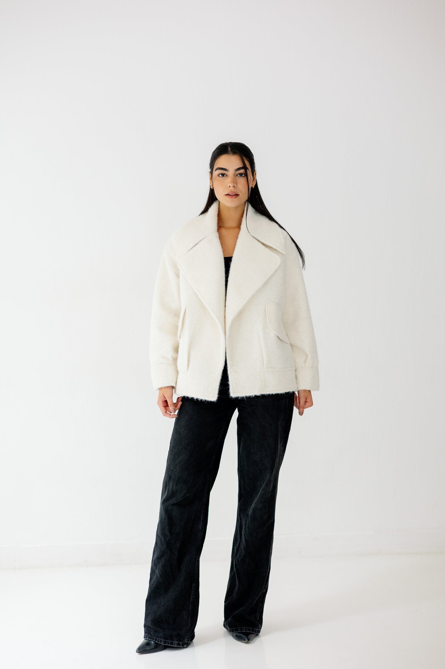Everyday Elegance Coat in offwhite