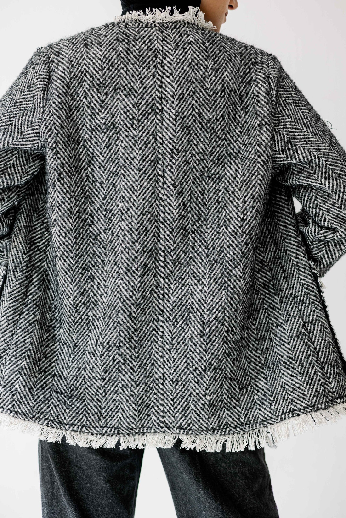 The Herringbone Fringe Jacket