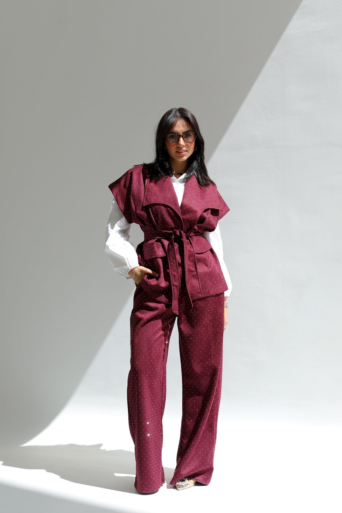 Galaxy set in burgundy