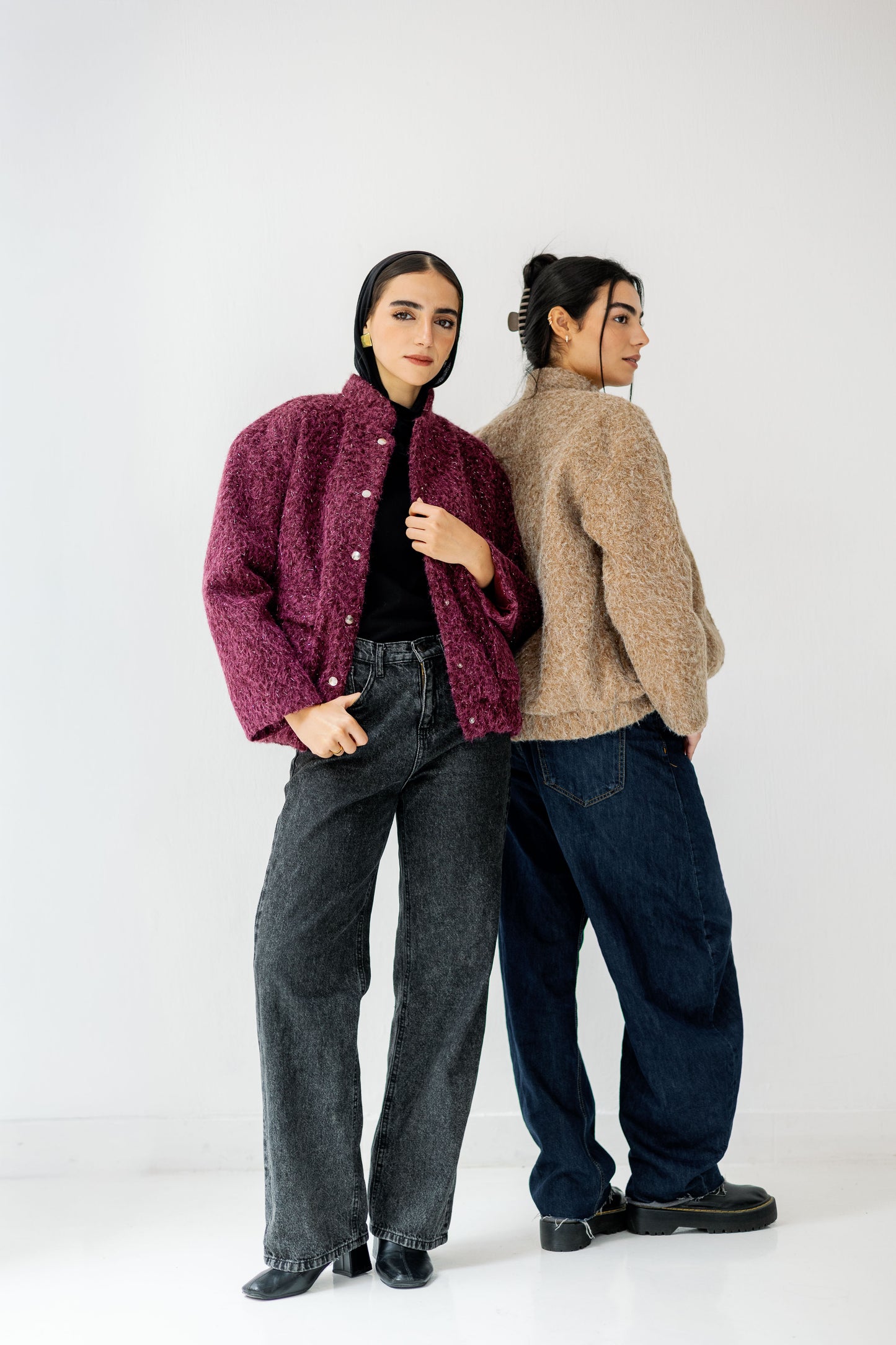 The Luxe Teddy Bouclé in Grey