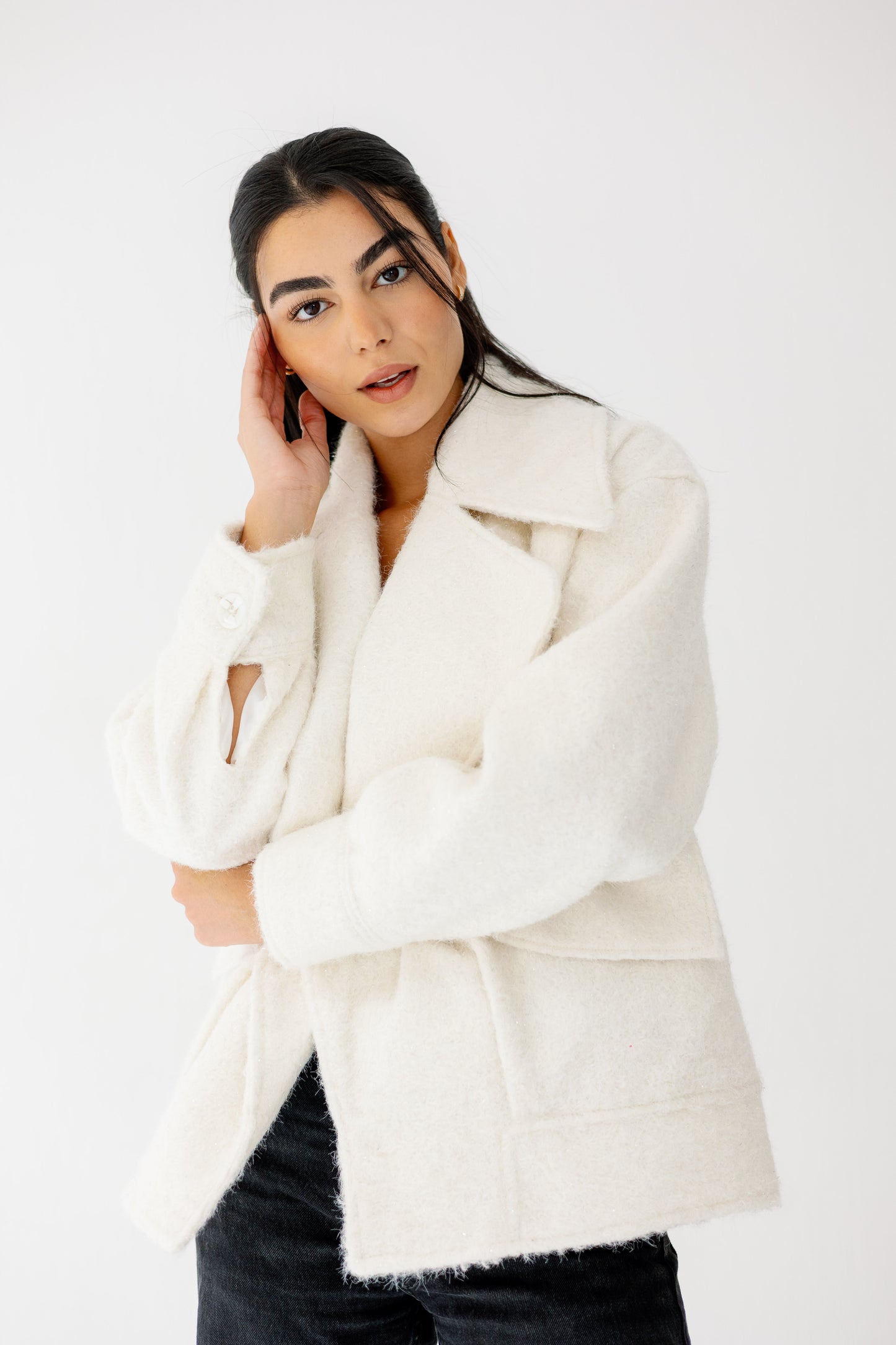 Everyday Elegance Coat in offwhite