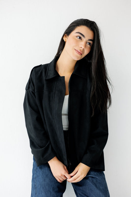 Suede Muse In Black