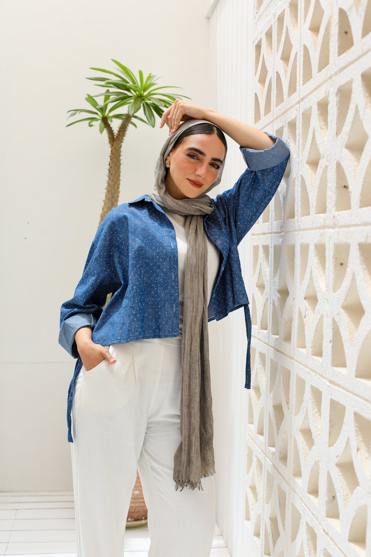 Denim glow shirt in dark blue