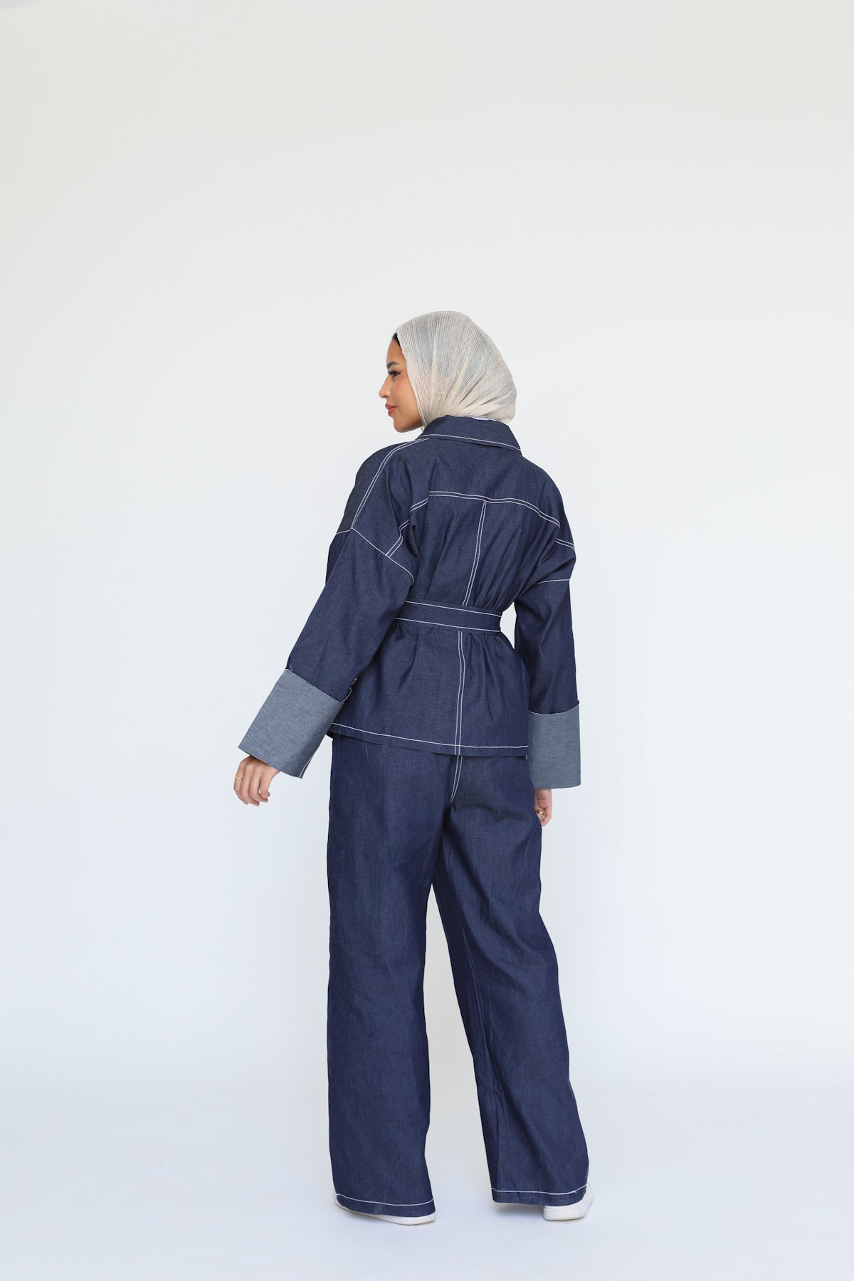 The Indigo Tailored Set