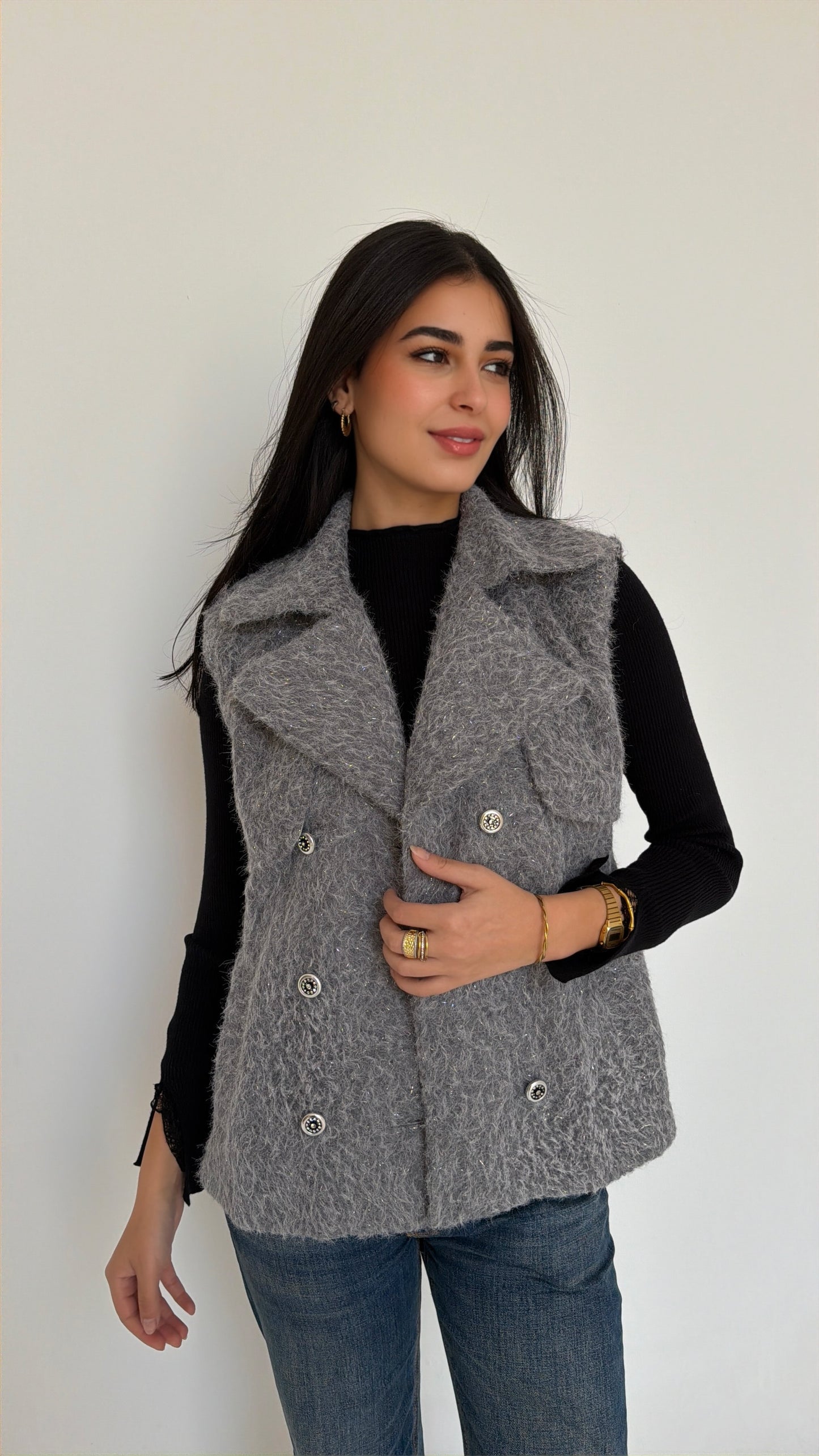 Winter statement in grey