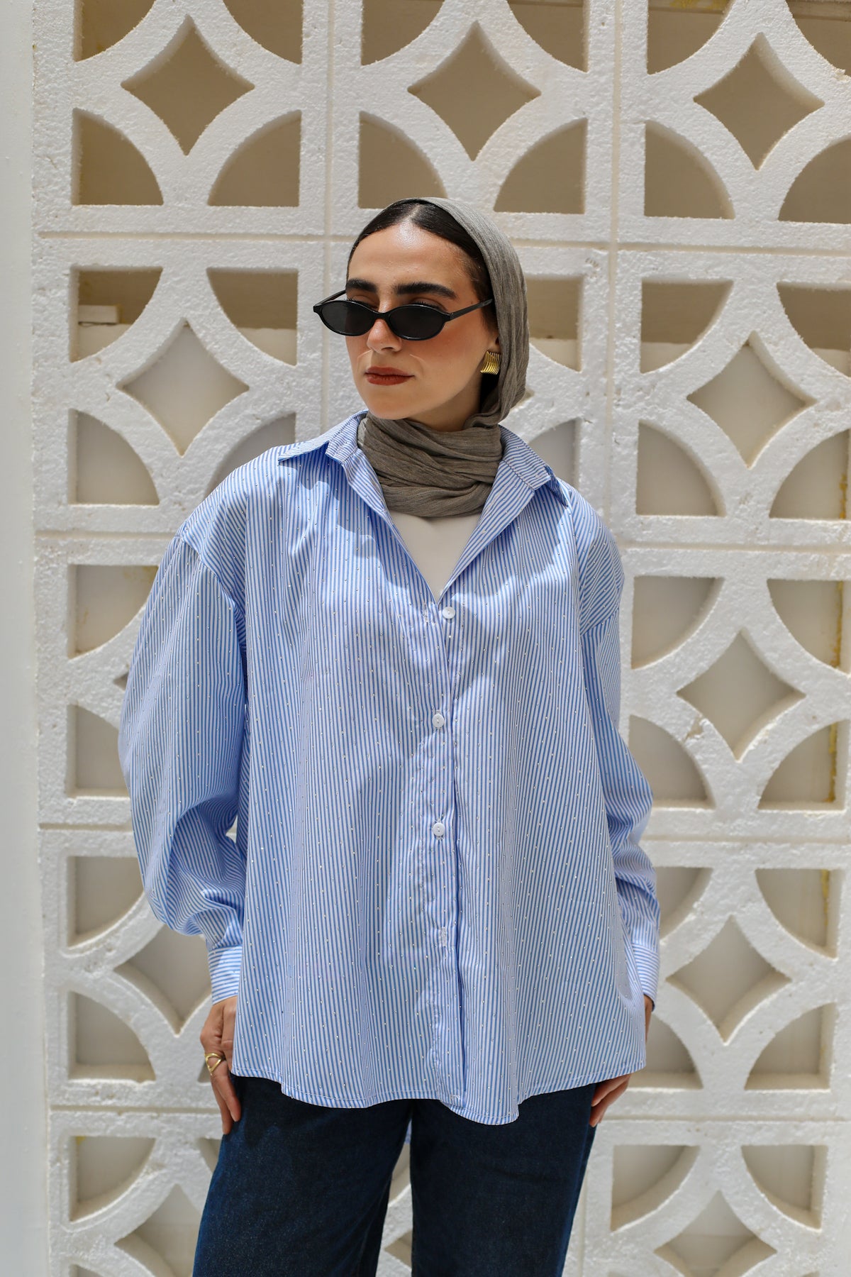 Stardust Stripe Shirt In Blue