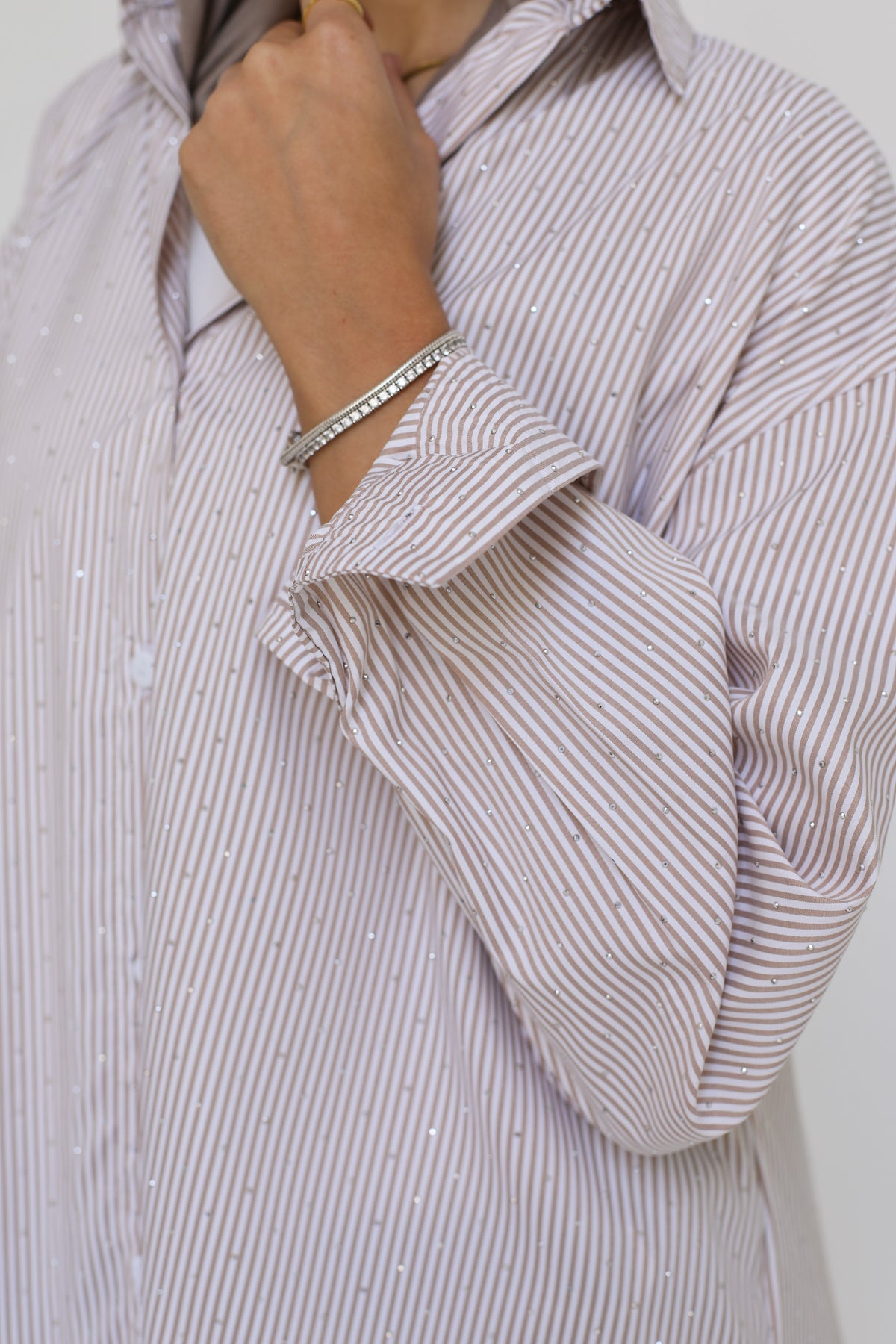 Stardust stripe shirt in beige