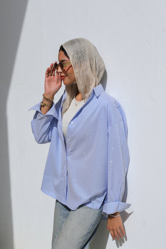 Stardust Stripe Shirt In Blue