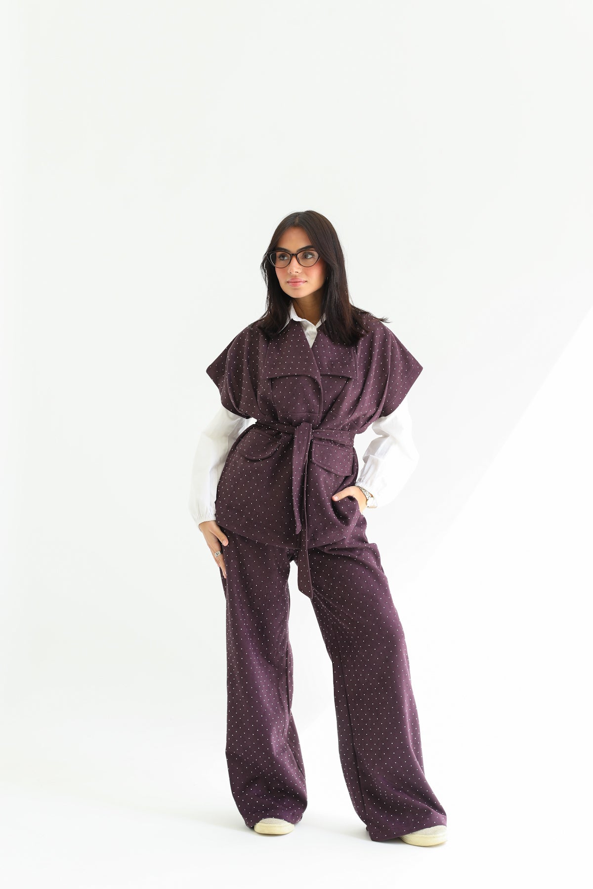 Galaxy set in violet