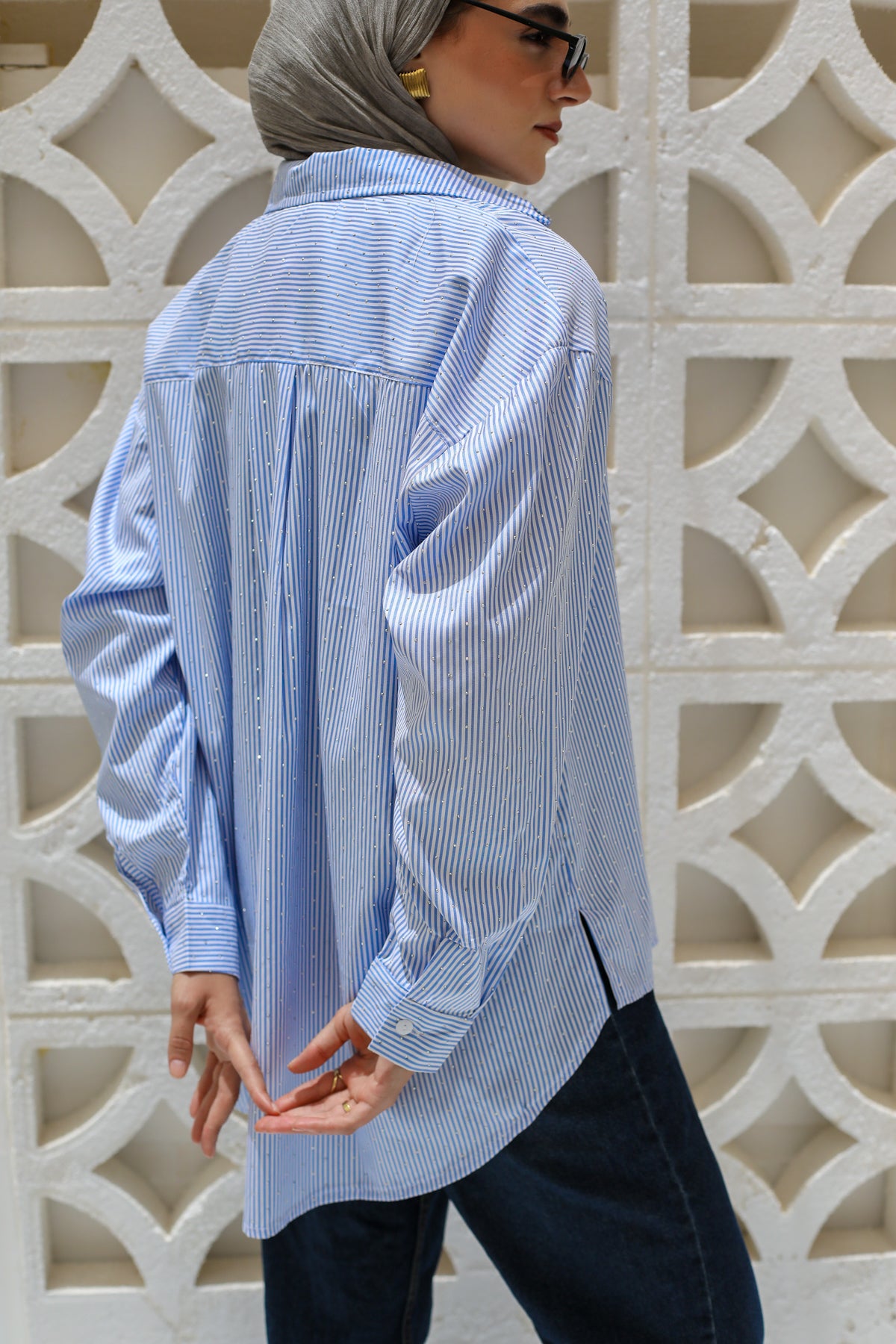 Stardust Stripe Shirt In Blue