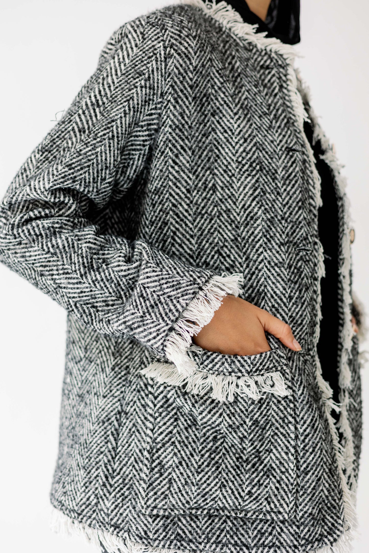 The Herringbone Fringe Jacket