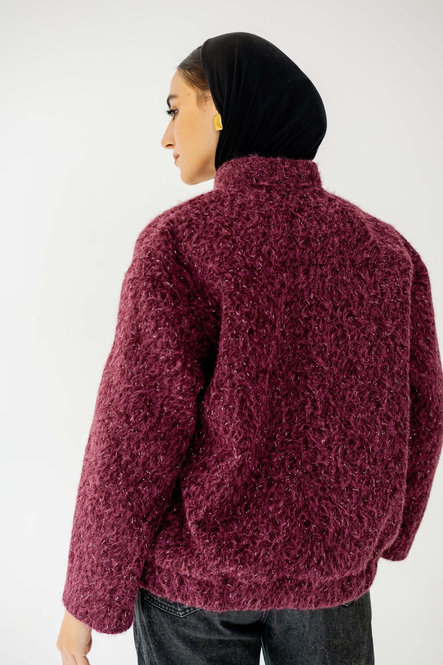 The Luxe Teddy Bouclé in Berry